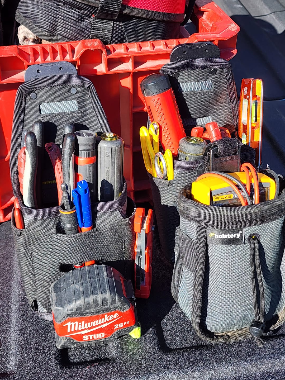 Customer photo review of Joey Pouch | Clip-On Tool & Hardware Pouch