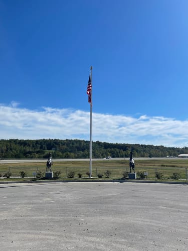 Customer photo review of Heavy Duty American Nylon Flag - Made In USA
