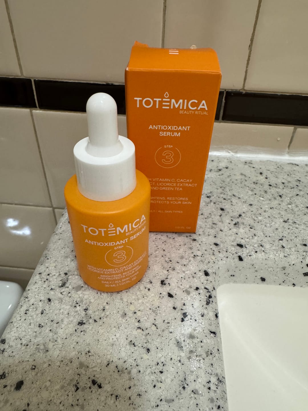 Customer photo review of Facial Serum