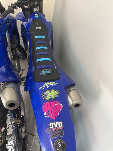 Customer photo review of Custom Seat Cover: 2024 Yamaha YZ450F