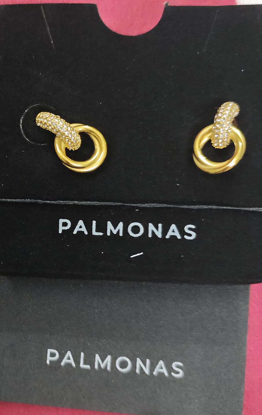 Customer photo review of Urban Edge Gold Stud Earrings