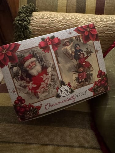 Customer photo review of (Pre-Order) Enchanting Hare and Sleigh Glass Christmas Ornament, Elegant Hand Blown Tree Decor