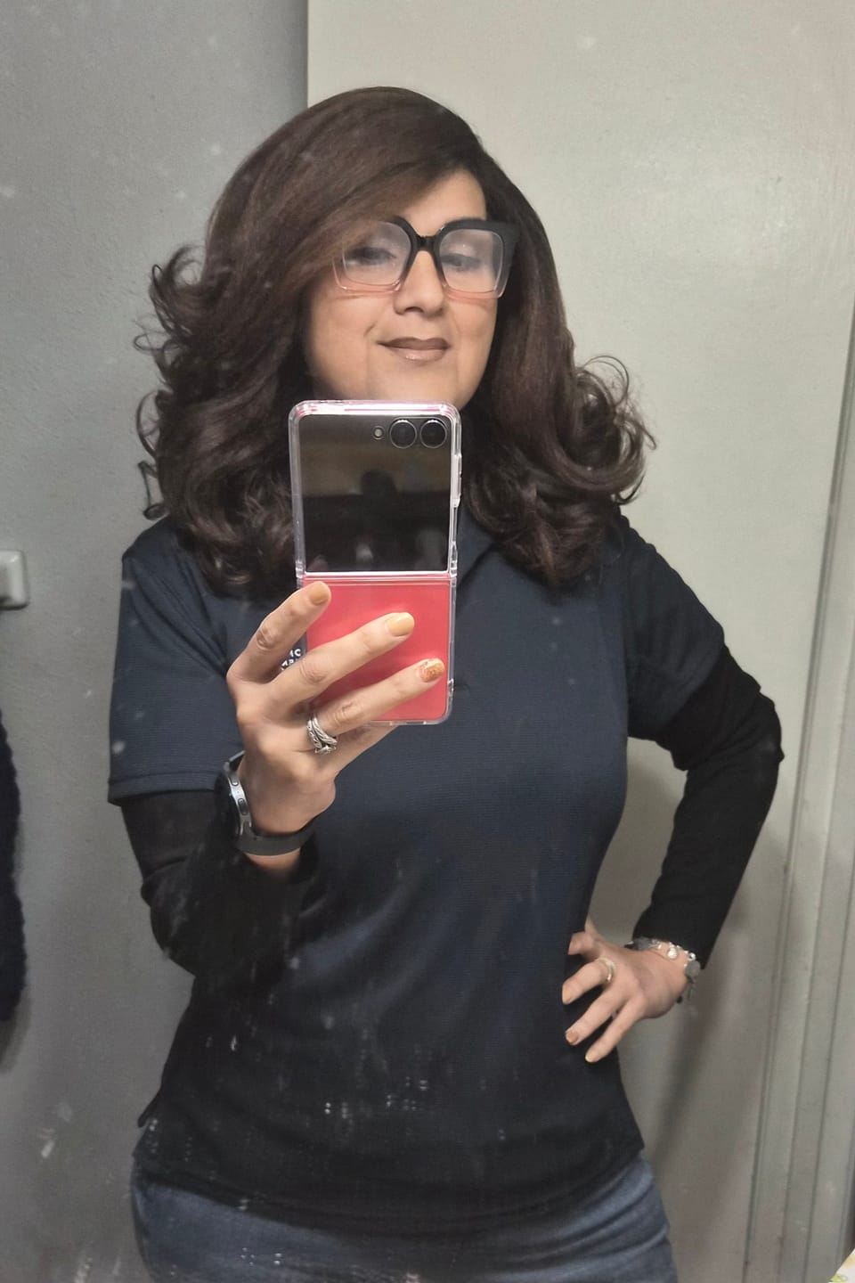 Customer photo review of Sensationnel Dashly HD Lace Front Wig - LACE UNIT 40