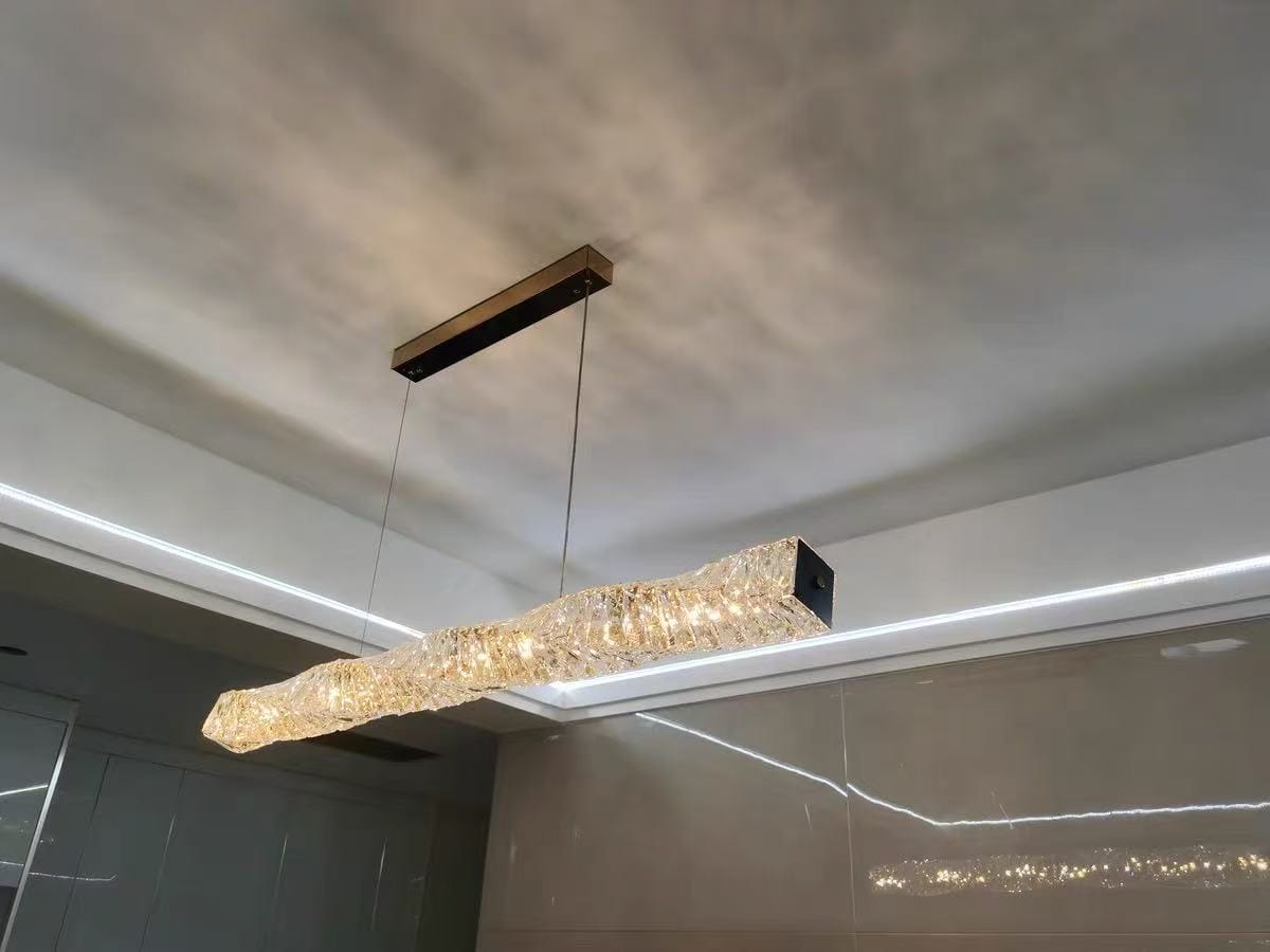 Customer photo review of WOMO Linear Kristall Kronleuchter-WM2193