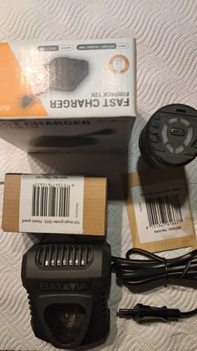 Customer photo review of Spare 12V 2.0Ah Battery (Including USB-C charging cable)