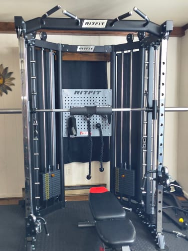 Customer photo review of RitFit BPC06 All-In-One Smith Machine with 260LB Weight Stacks