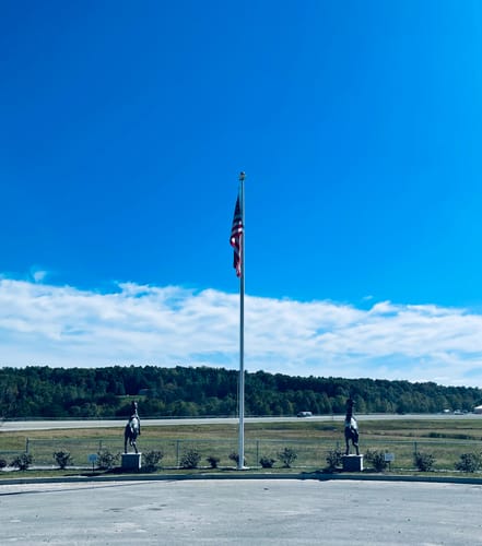 Customer photo review of Heavy Duty American Nylon Flag - Made In USA