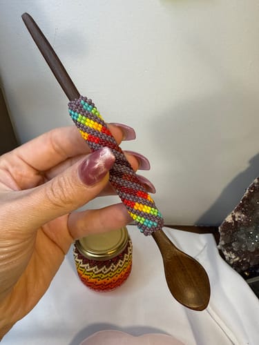 Customer photo review of Beaded Medicine Spoon