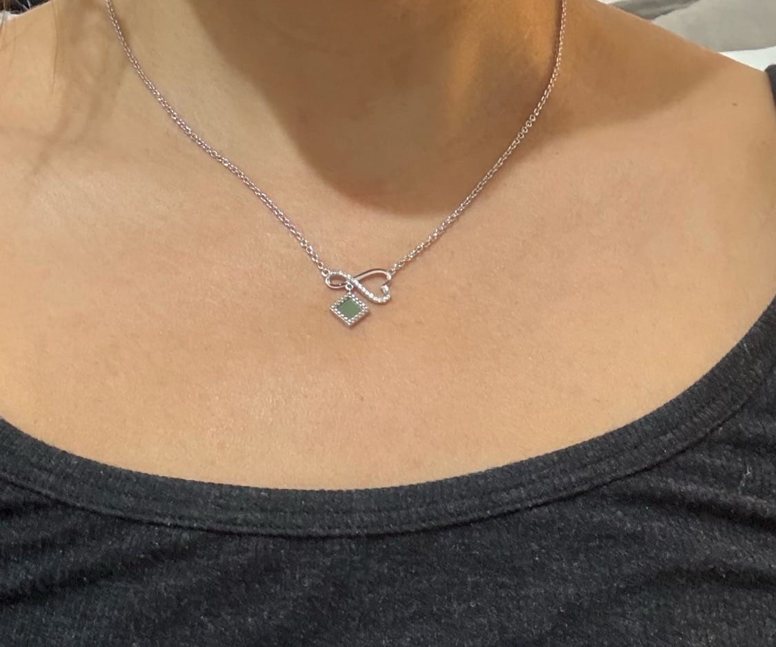 Customer photo review of Eternal Love Necklace