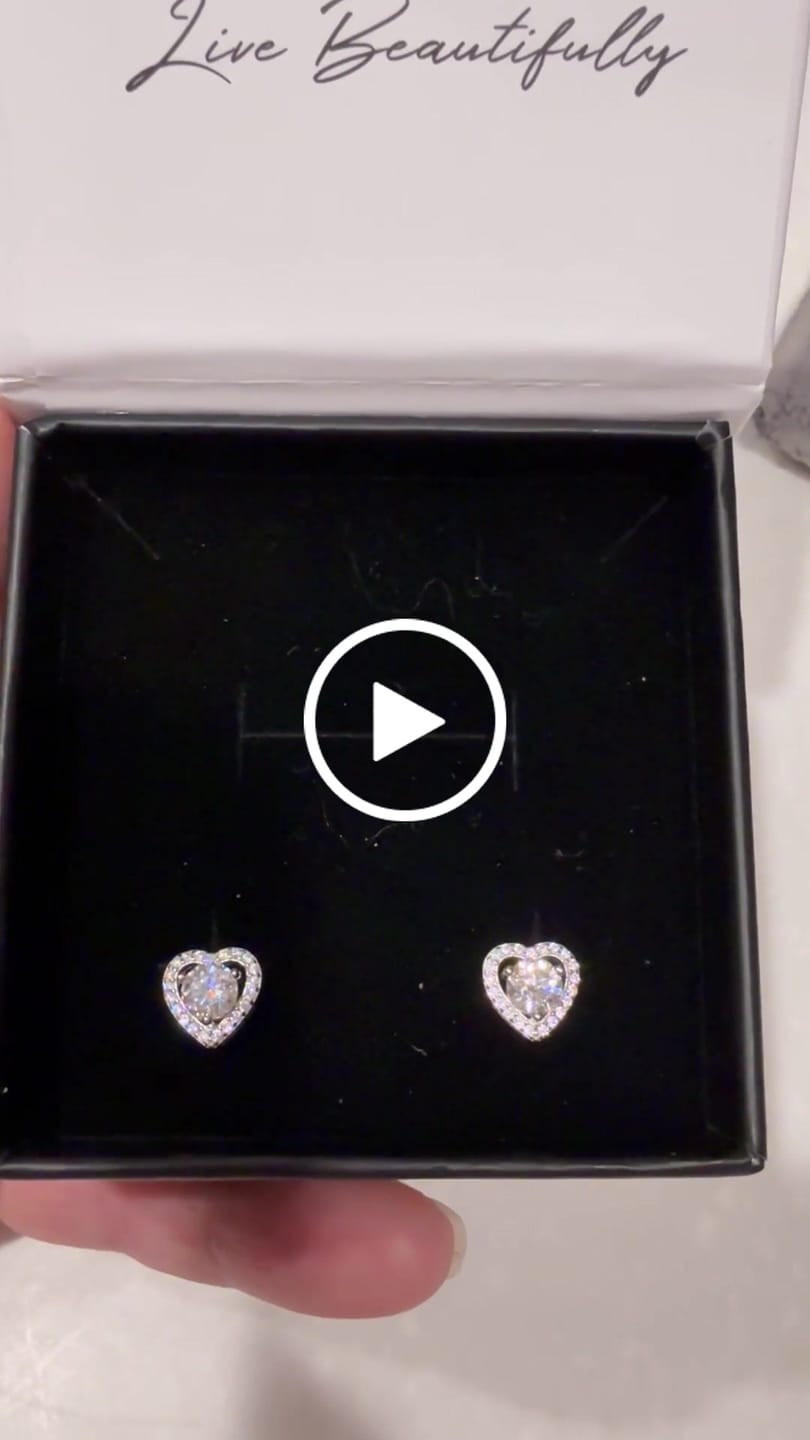 Customer video review of Moissanite by Cate & Chloe Briana 18k Gold Plated 925 Sterling Silver Stud Earrings 1.21tcw