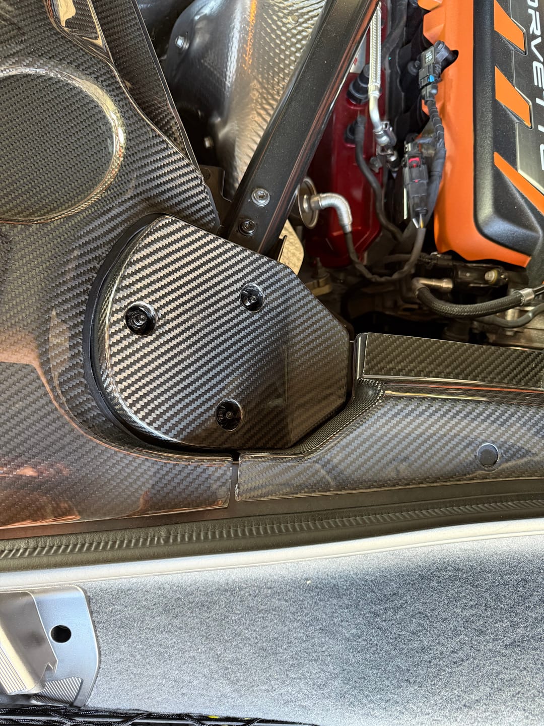 Customer photo review of Chevrolet Corvette C8 Engine Bay Struct Covers