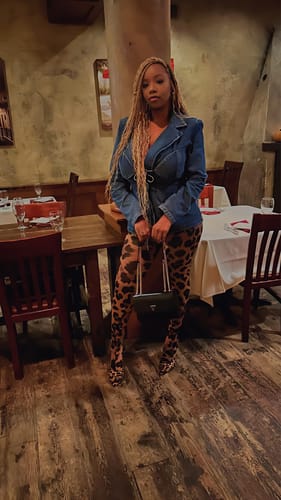 Customer photo review of Naked Print Tights