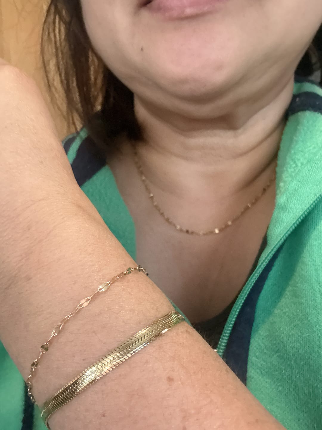 Customer photo review of Single Dainty Bracelet
