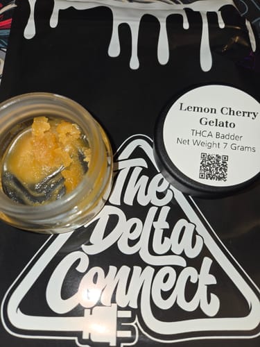 Customer photo review of Lemon Cherry Gelato | THCA Badder