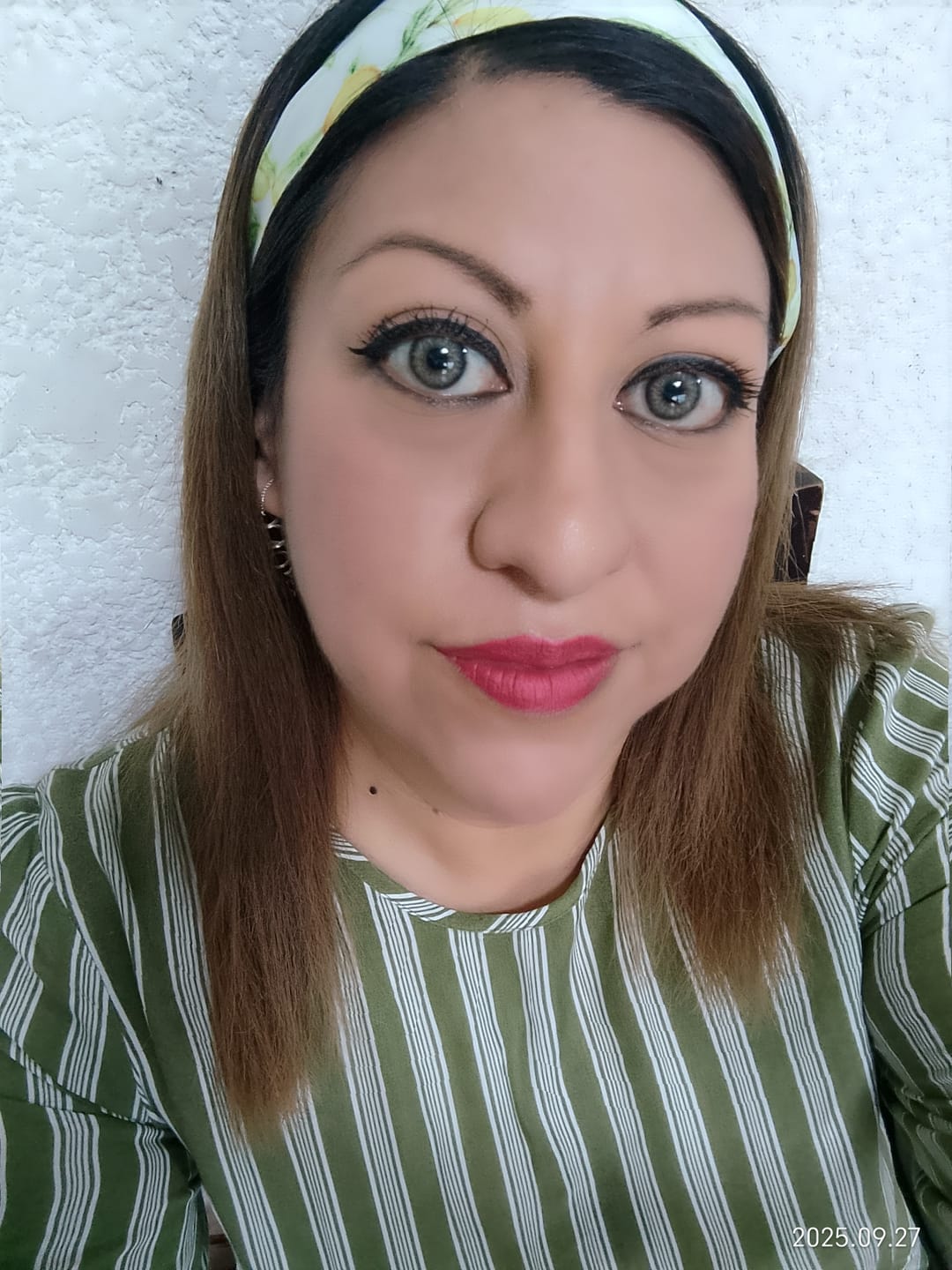 Customer photo review of Citha Hazel Brown Prescription Colored Contact Lenses