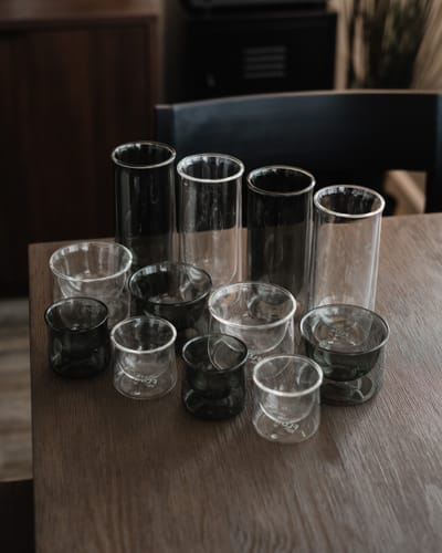 Customer photo review of FLUR Espresso Glasses
