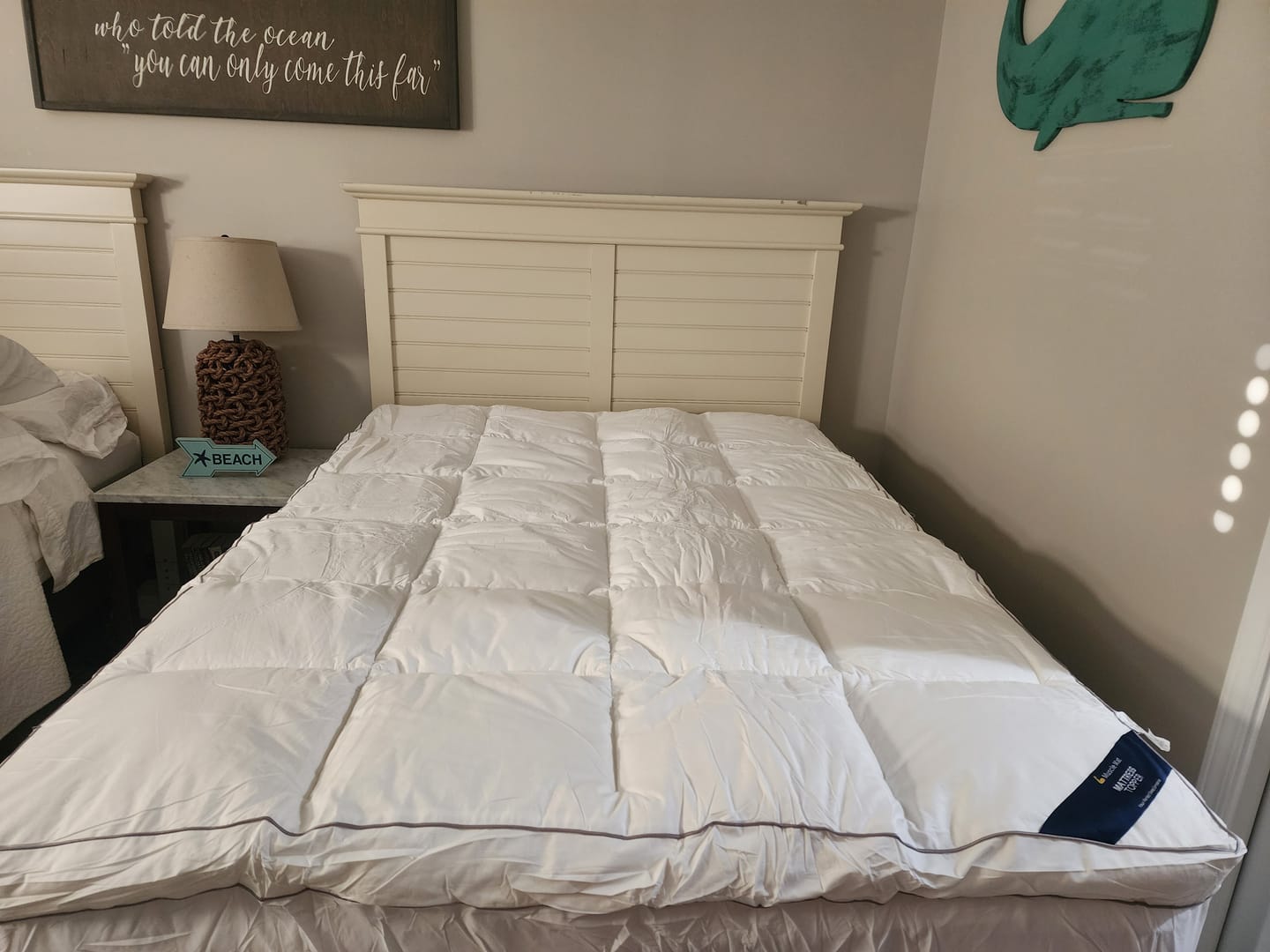 Customer photo review of Muscle Mat Luxury Mattress Topper - 4 Inches Thick