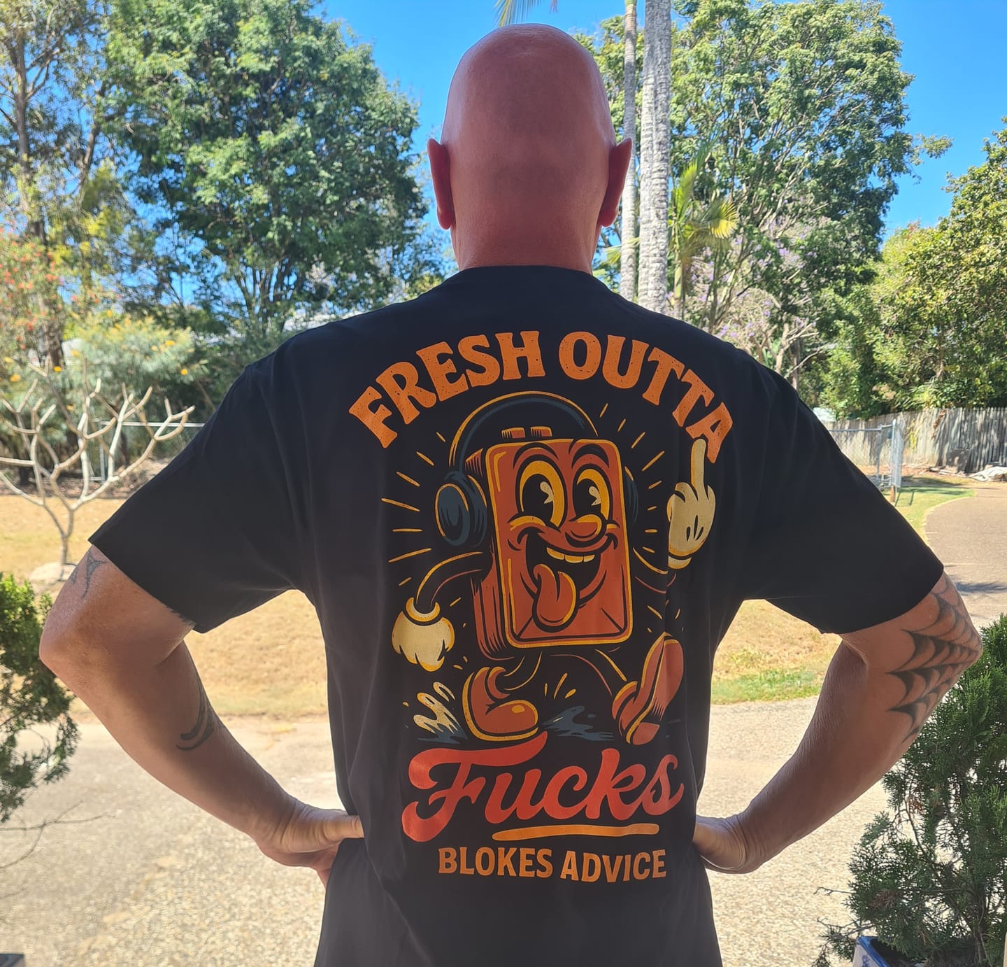 Customer photo review of Fresh Outta Tee - Black