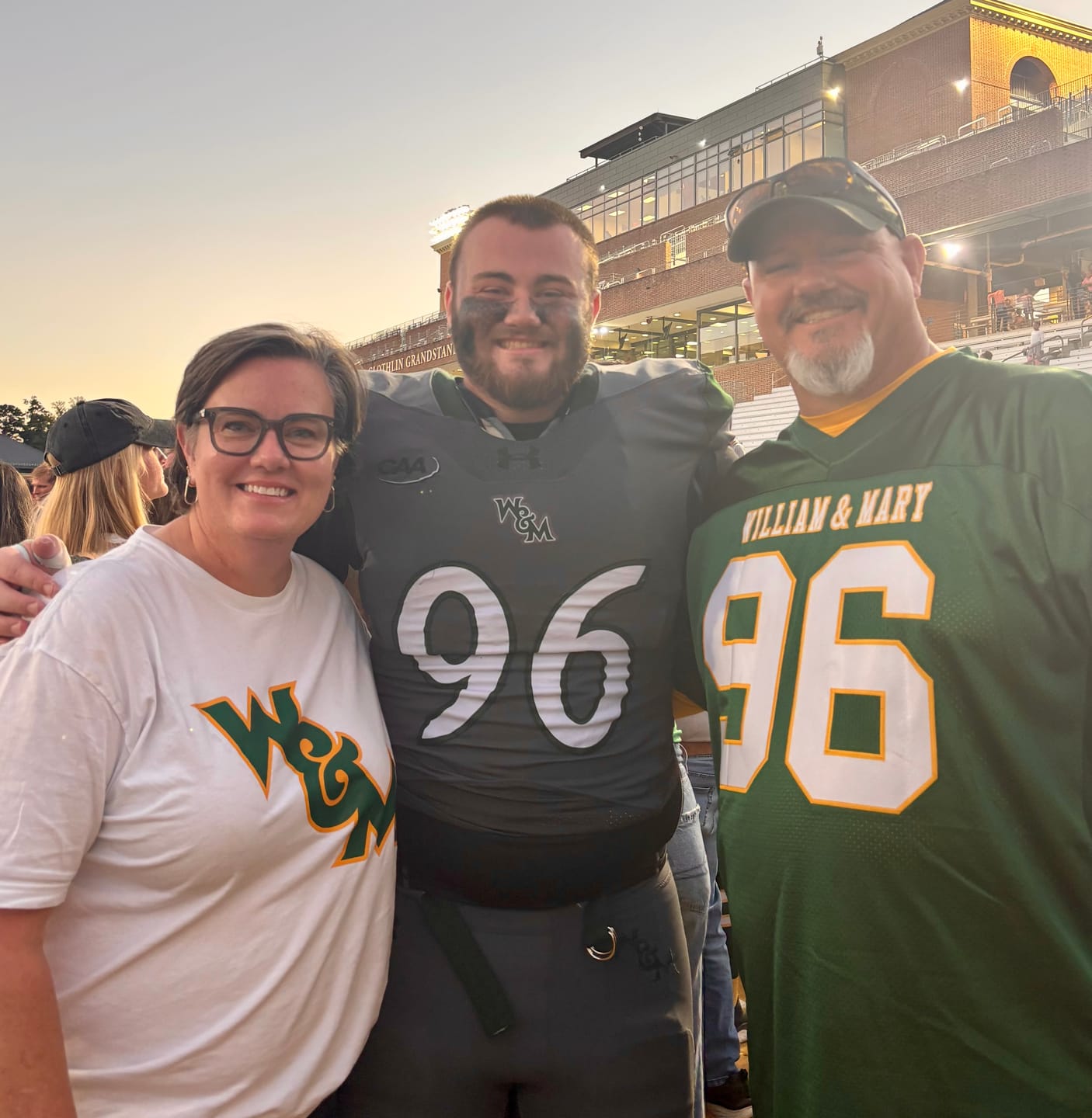 Customer photo review of Custom Green White-Gold Classic Style Mesh Authentic Football Jersey