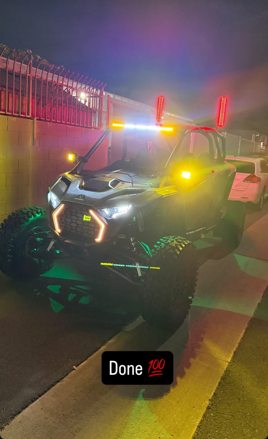 Customer photo review of Lucky Whips Rzr Fang Lights