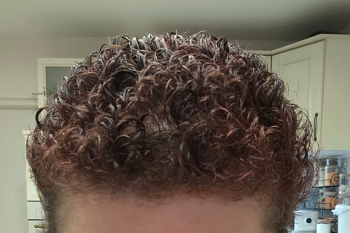 Customer photo review of Instant Dye Shampoo