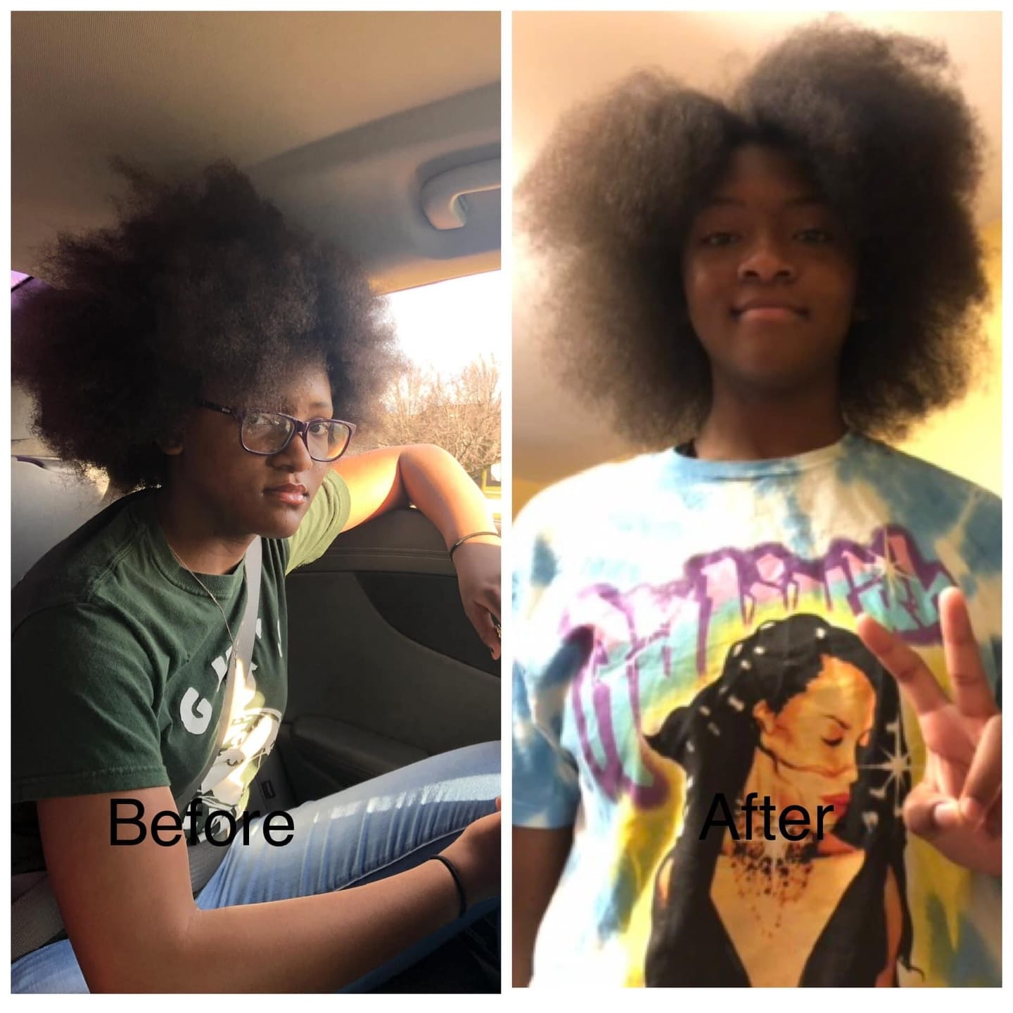Customer photo review of Avocado Oil Stimulating Hair Growth Serum