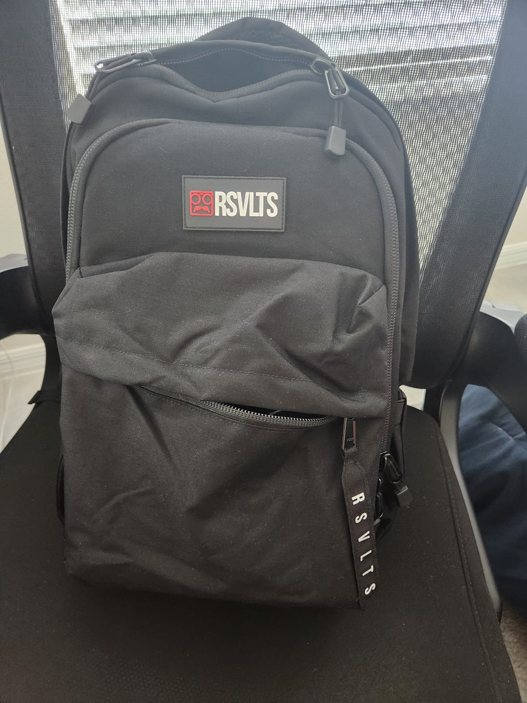 Customer photo review of RSVLTS Black Backpack V1