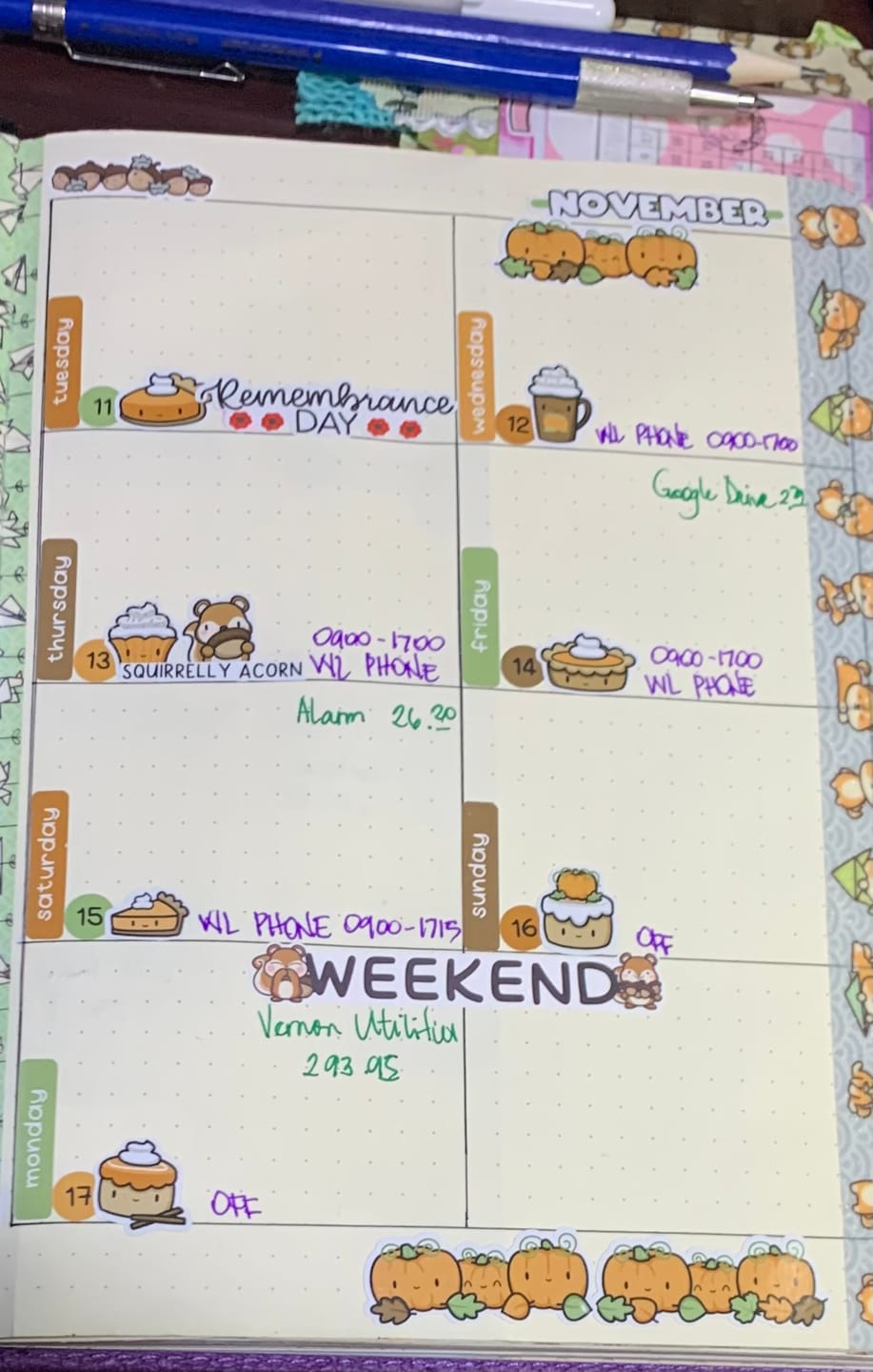 Customer photo review of Holidays Planner Stickers Set