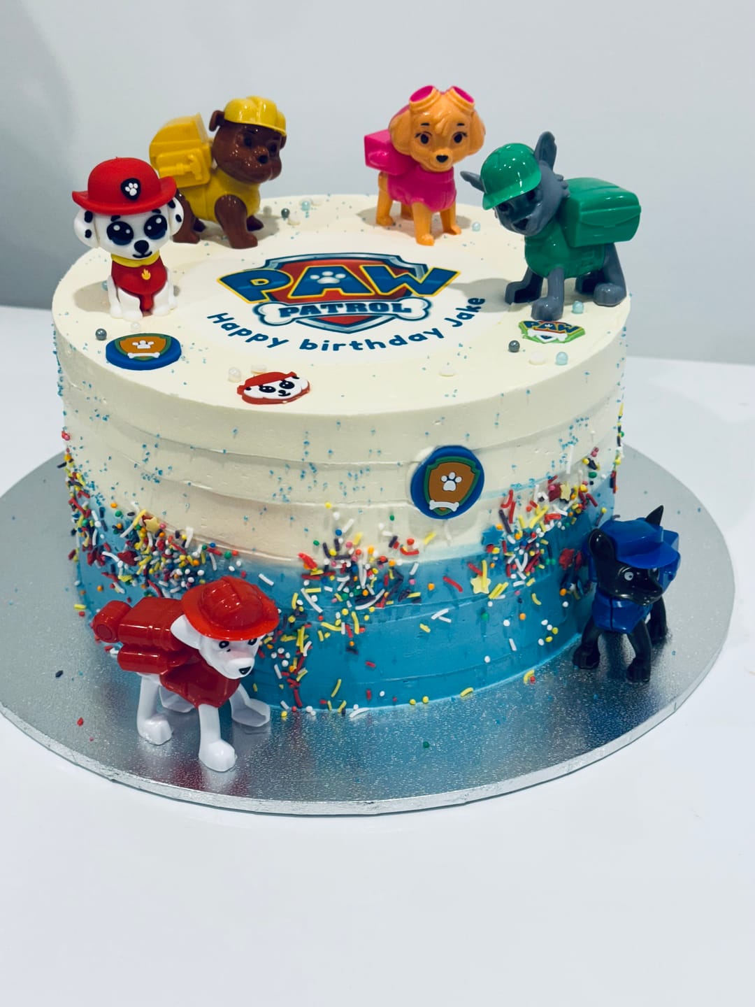 Customer photo review of 12 cm Round Custom Edible Icing Image