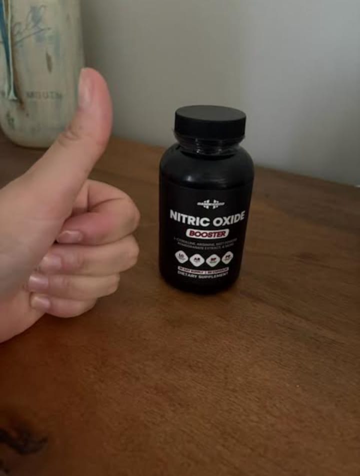 Customer photo review of Damn Good Nitric Oxide – Full Throttle Blood Flow Booster