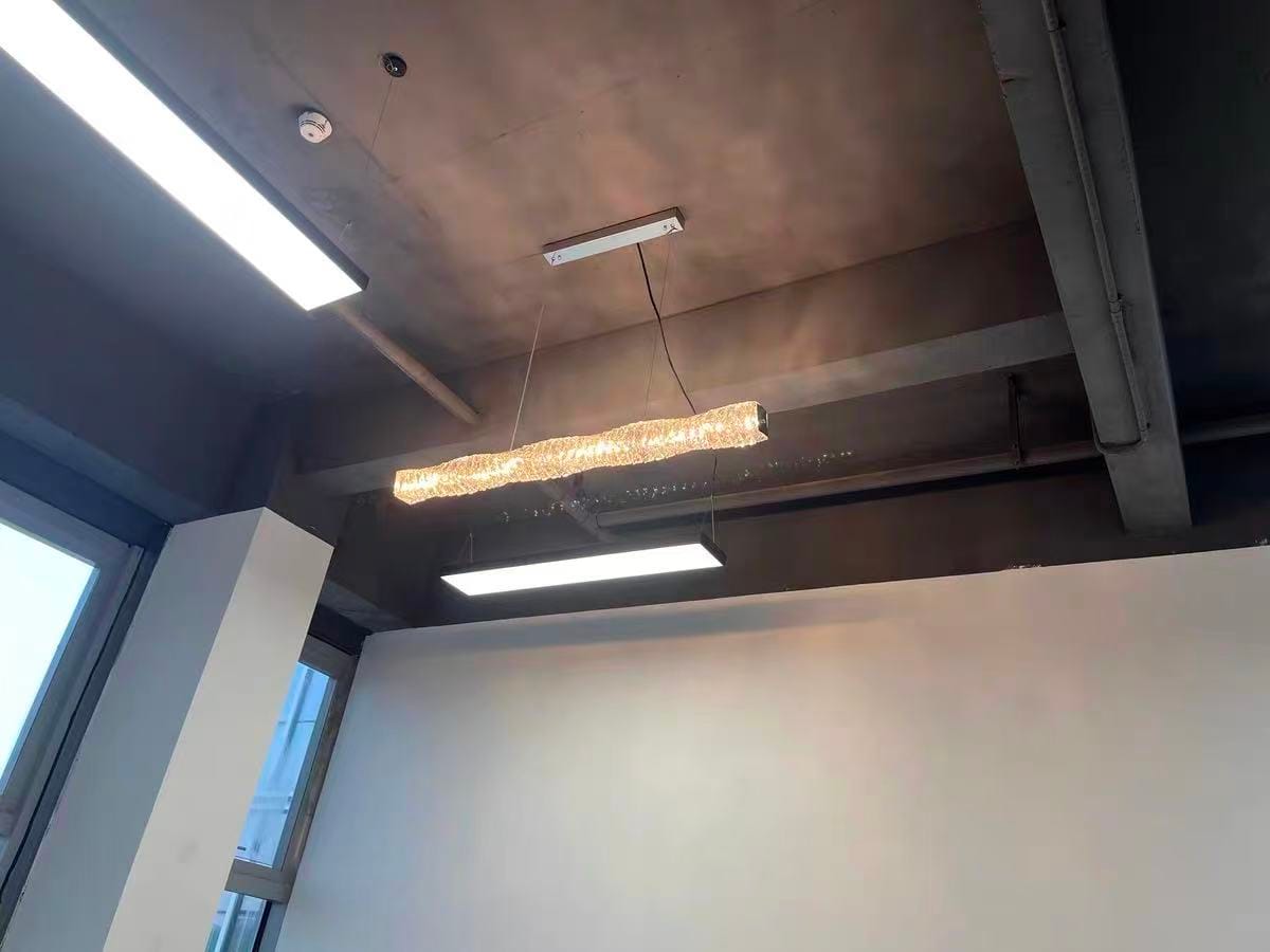 Customer photo review of WOMO Linear Kristall Kronleuchter-WM2193