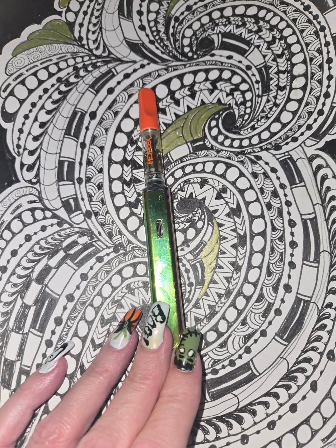 Customer photo review of Blueberry OG THC Vape Cart Indica
