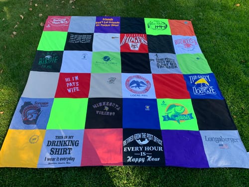 Customer photo review of Premium T Shirt Quilt