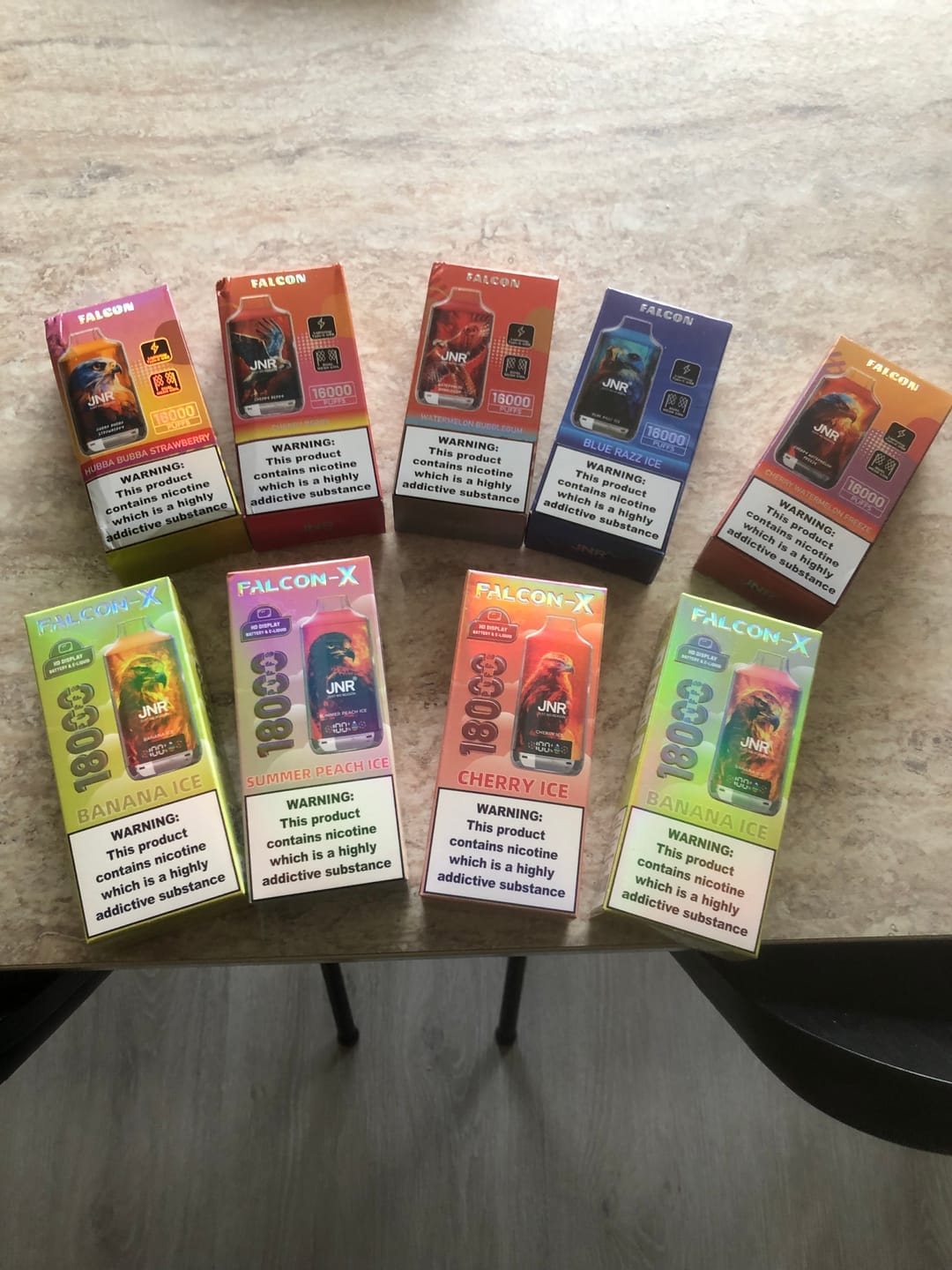Customer photo review of JNR - Falcon - 16K - Jednorazówki - E papieros - 2% - 16000 Buchów