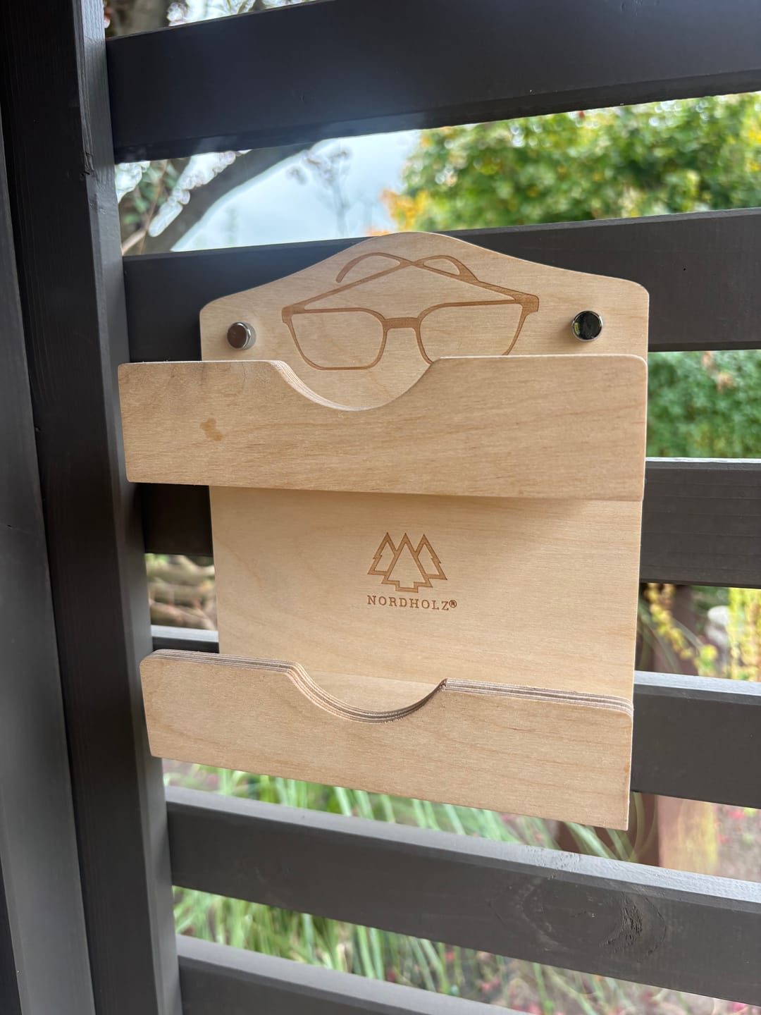 Customer photo review of Sauna Brillenablage