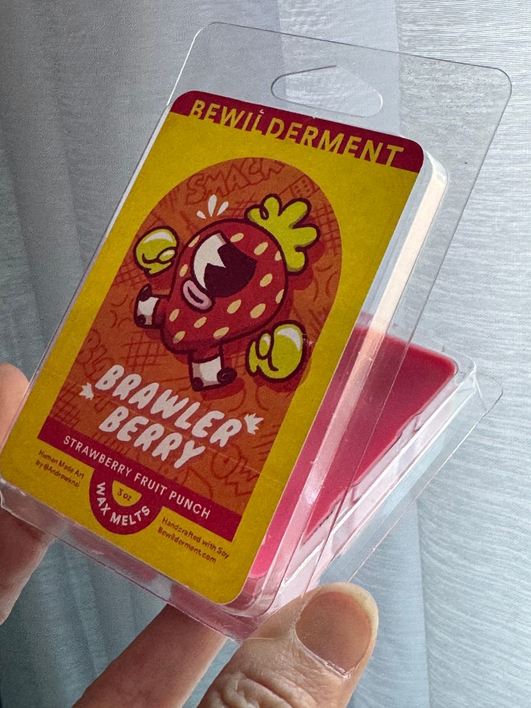 Customer photo review of Brawler Berry Wax Melts