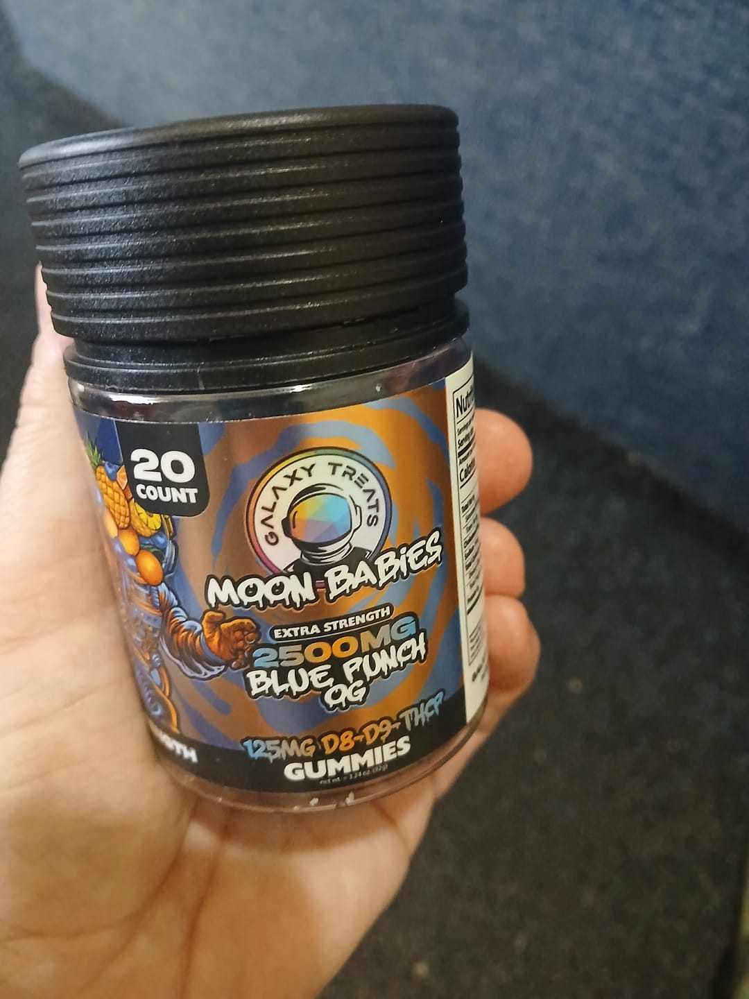 Customer photo review of Blue Punch D8 D9 THCP Extra Strength Gummies