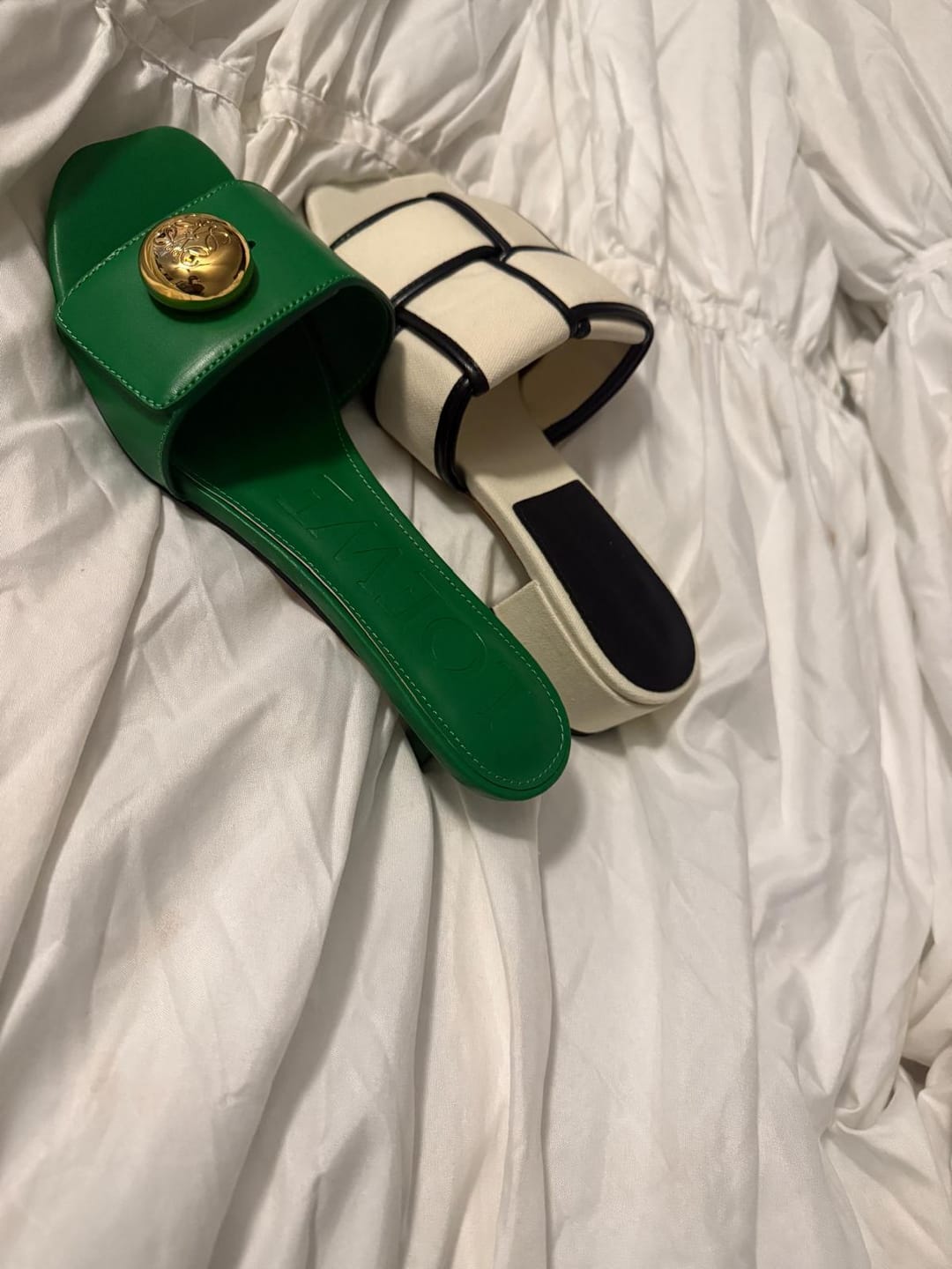 Customer photo review of Loewe 25 Pebble Leather  Mule 45mm Multicolor Cowhide