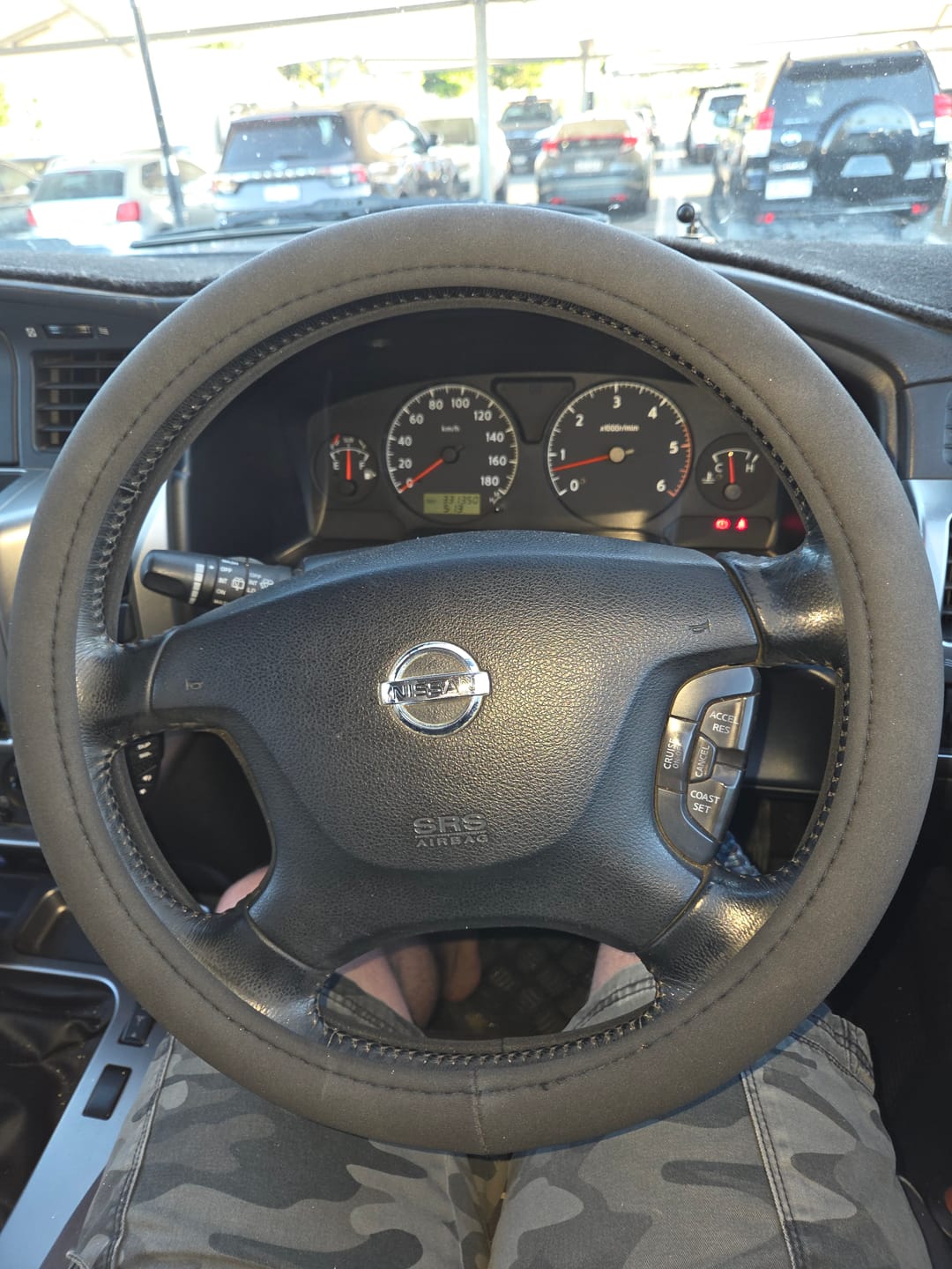 Customer photo review of Sharkskin Universal Steering Wheel Cover