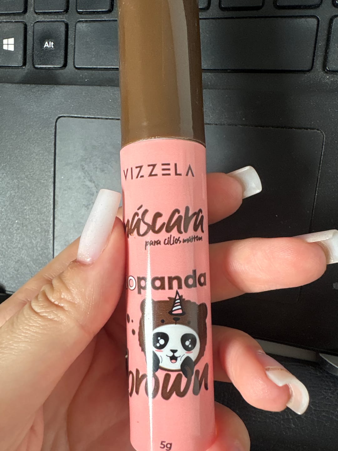 Customer photo review of Máscara No Panda Brown Vizzela - Marrom