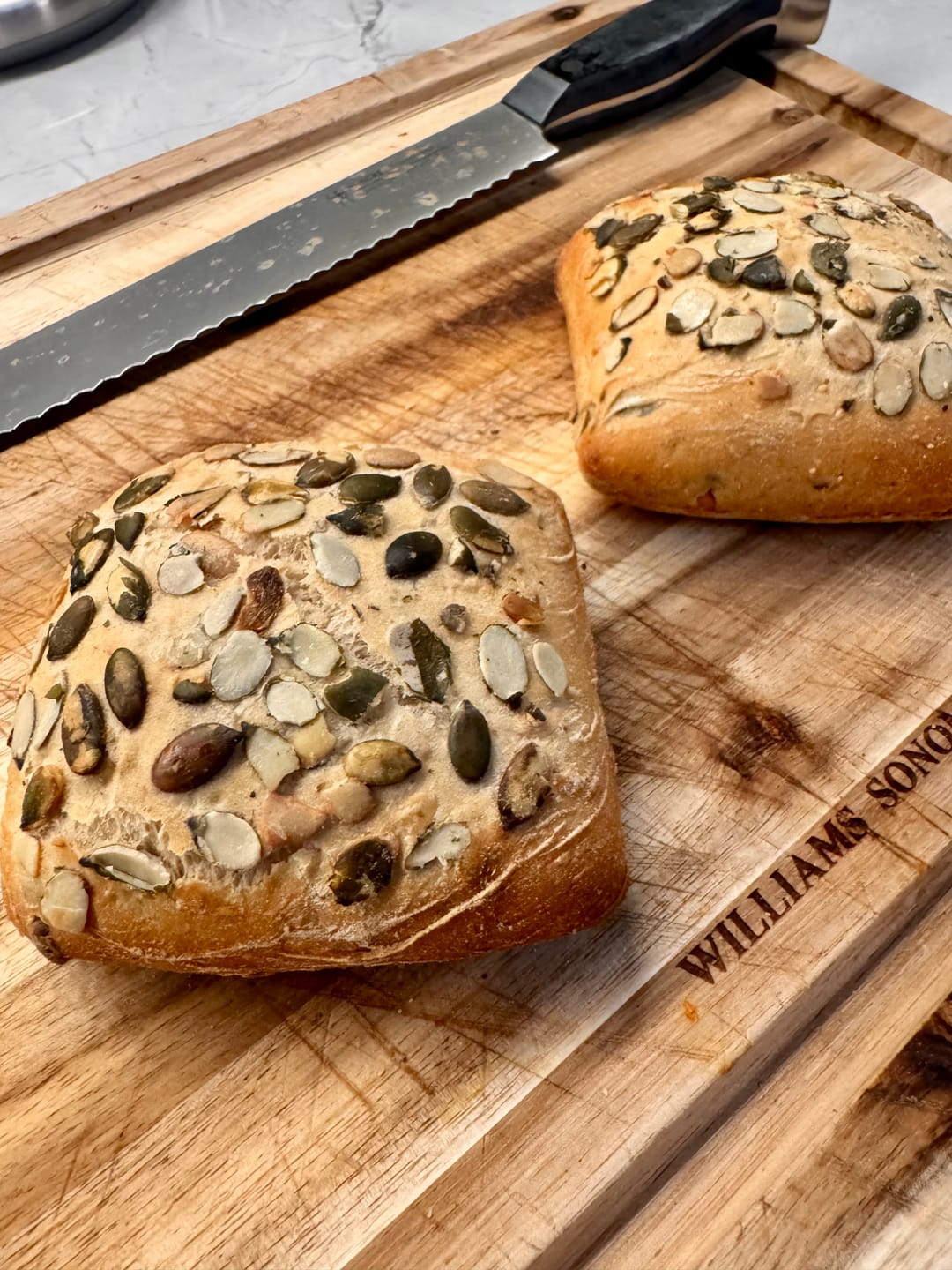 Customer photo review of Pumpkin Seed Rolls (5 pack)