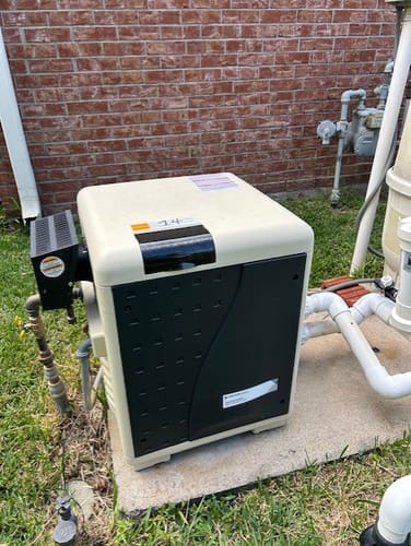 Customer photo review of Mastertemp Pool Heater Natural 250k Btu - EC-460732