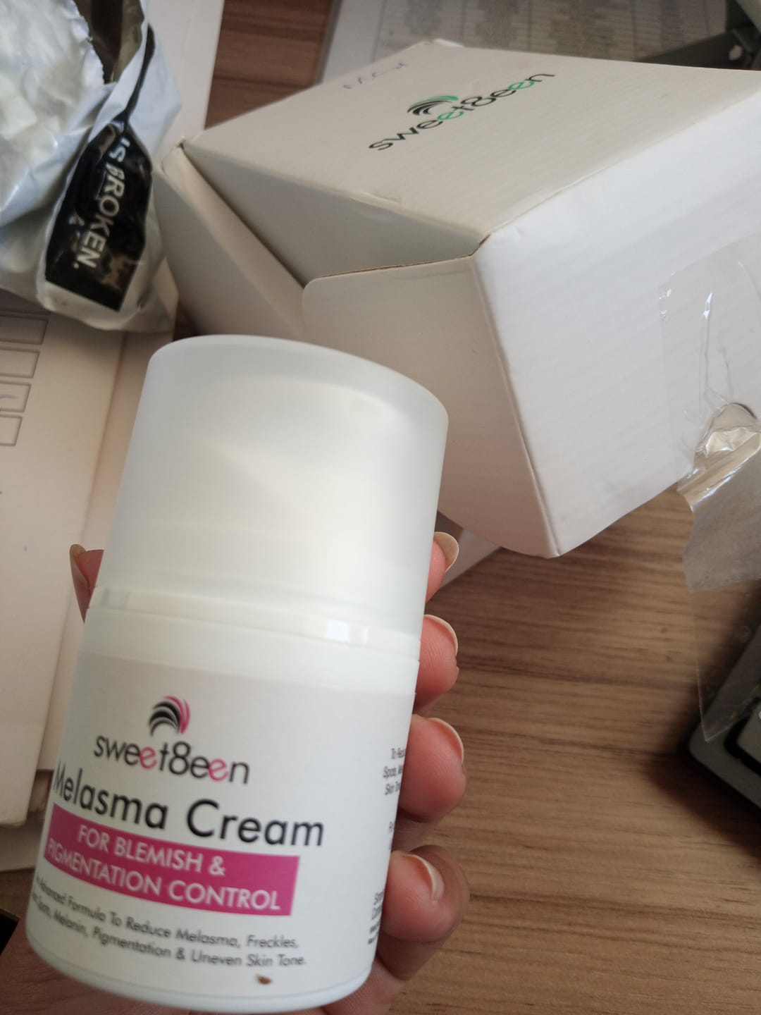 Customer photo review of Melasma Cream