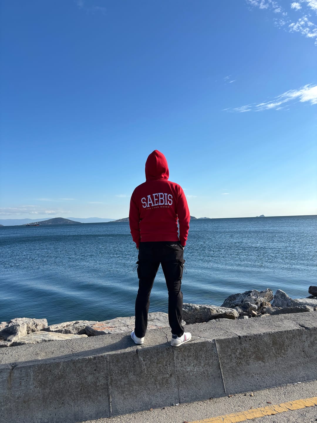 Customer photo review of Lifestyle Herren Zip Hoodie mit Reißverschluss asphaltgrau by SAEBIS®