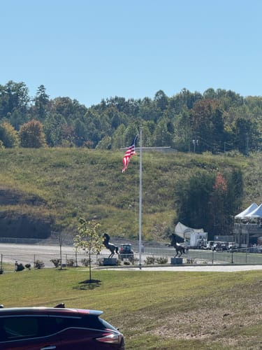 Customer photo review of Heavy Duty American Nylon Flag - Made In USA