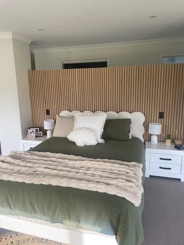 Customer photo review of Ivory Oak | Acoustic Panel (Beige Felt)