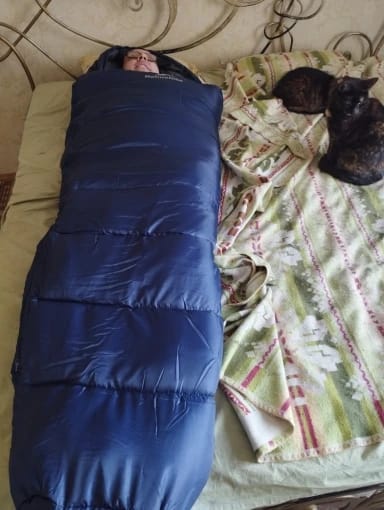 Customer photo review of Naturwide Mumienschlafsack - Ultraleicht & Warm für Outdoor, Camping & Winter