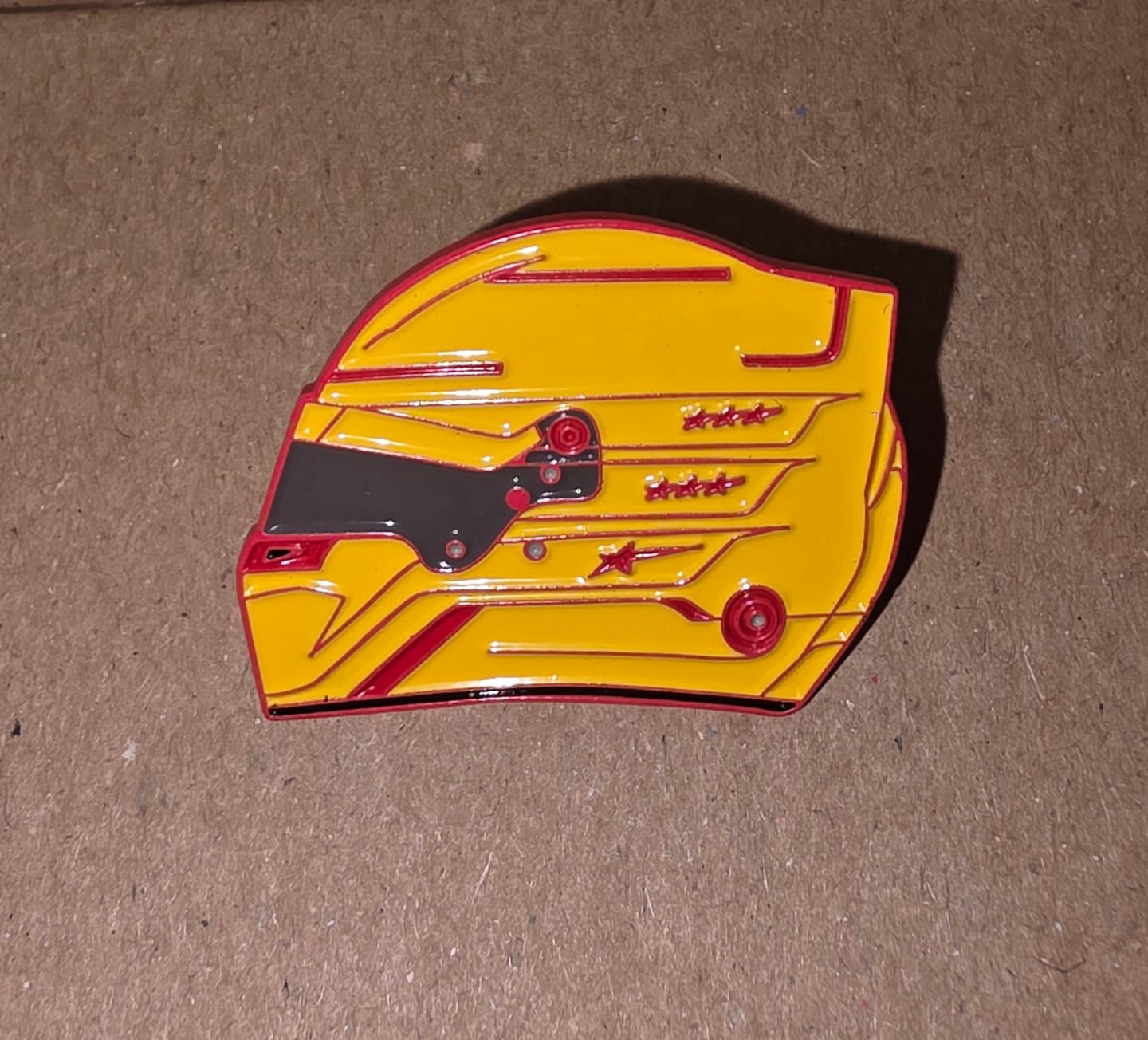 Customer photo review of Mystery Pin Badge