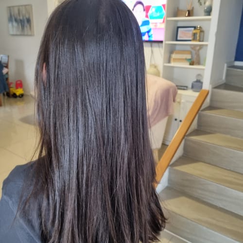 Customer photo review of Kit Alisado en Casa Adhara