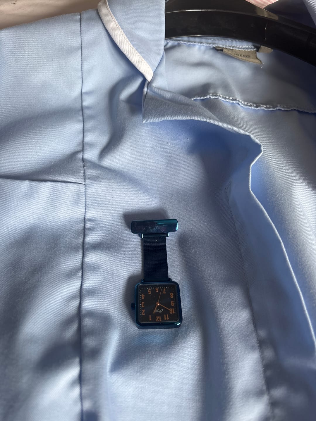 Customer photo review of Eunoia Rose Gold/Blue Mesh Fob 28